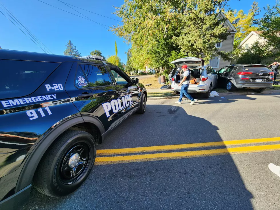 Binghamton police closed Floral Avenue following a head-on crash on September 19, 2025. (Photo: Bob Joseph/WNBF News)