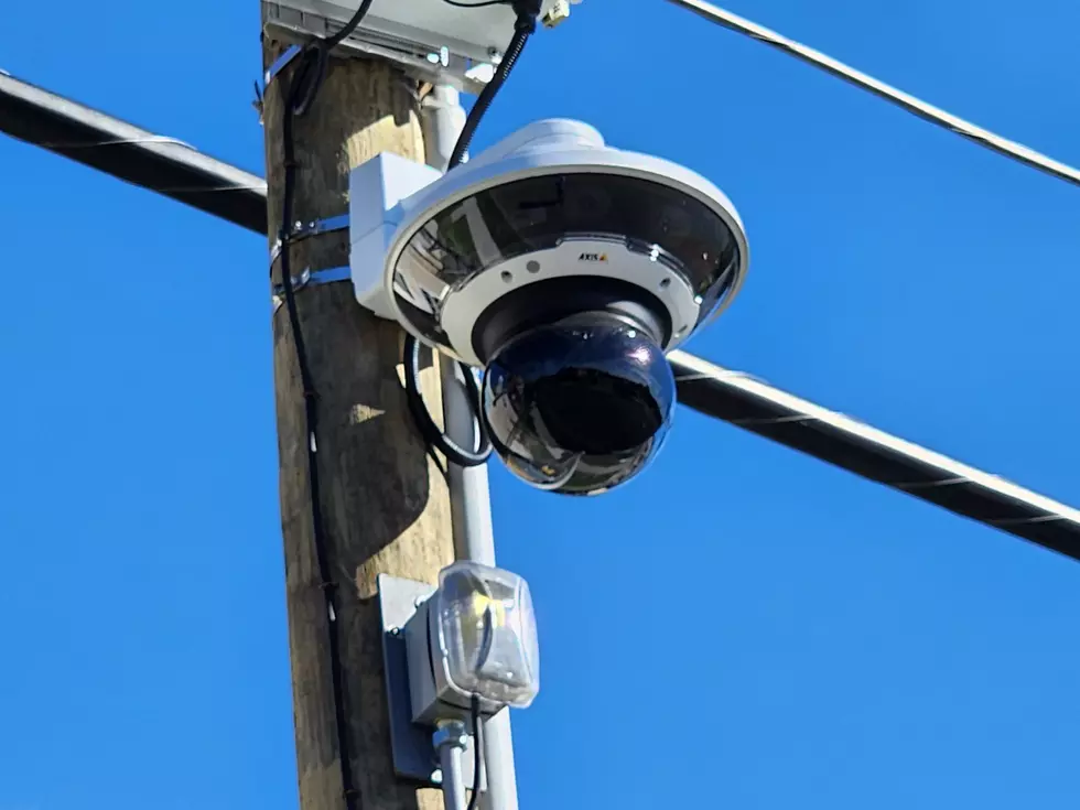 A Binghamton police surveillance camera on Robert Street in Binghamton. (Photo: Bob Joseph/WNBF News)
