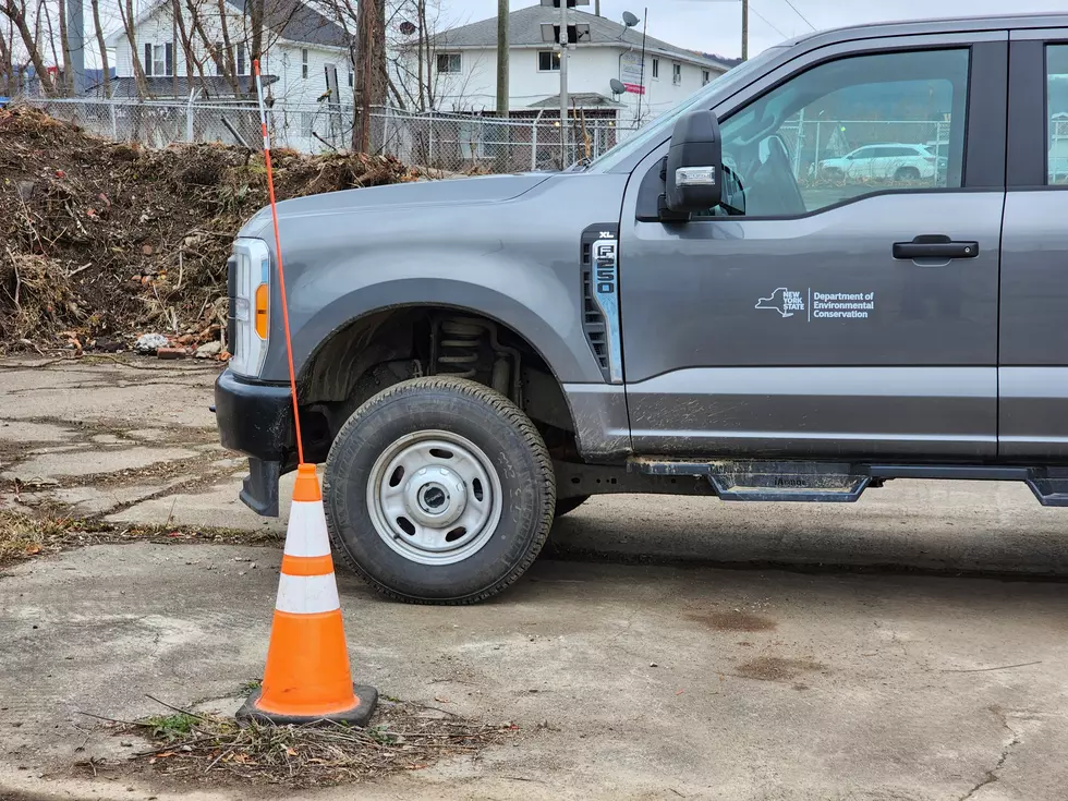 FLASHBACK: A state Department of Environmental Conservation truck at the Endicott Foging site on December 5, 2023. (Photo: Bob Joseph/WNBF News)