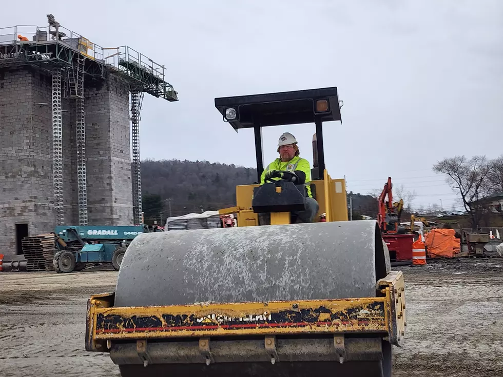 A roller was used on the Vestal Aptitude Development site on November 25, 2025. (Photo: Bob Joseph/WNBF News)