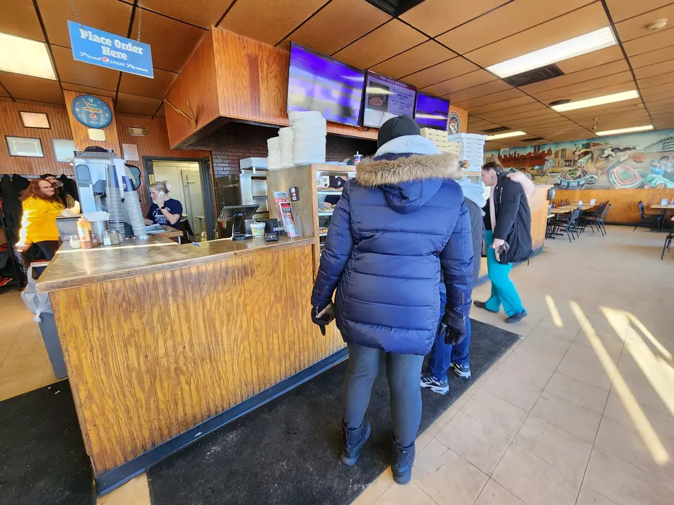 Customers inside New York Pizzeria on January 22, 2026. (Photo: Bob Joseph/WNBF News)