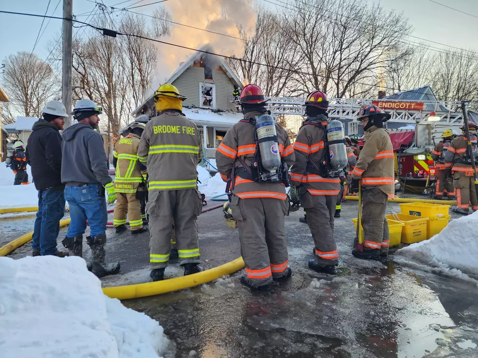 Firefighters and utility workers on Parsons Avenue on January 28, 2026. (Photo: Bob Joseph/WNBF News)