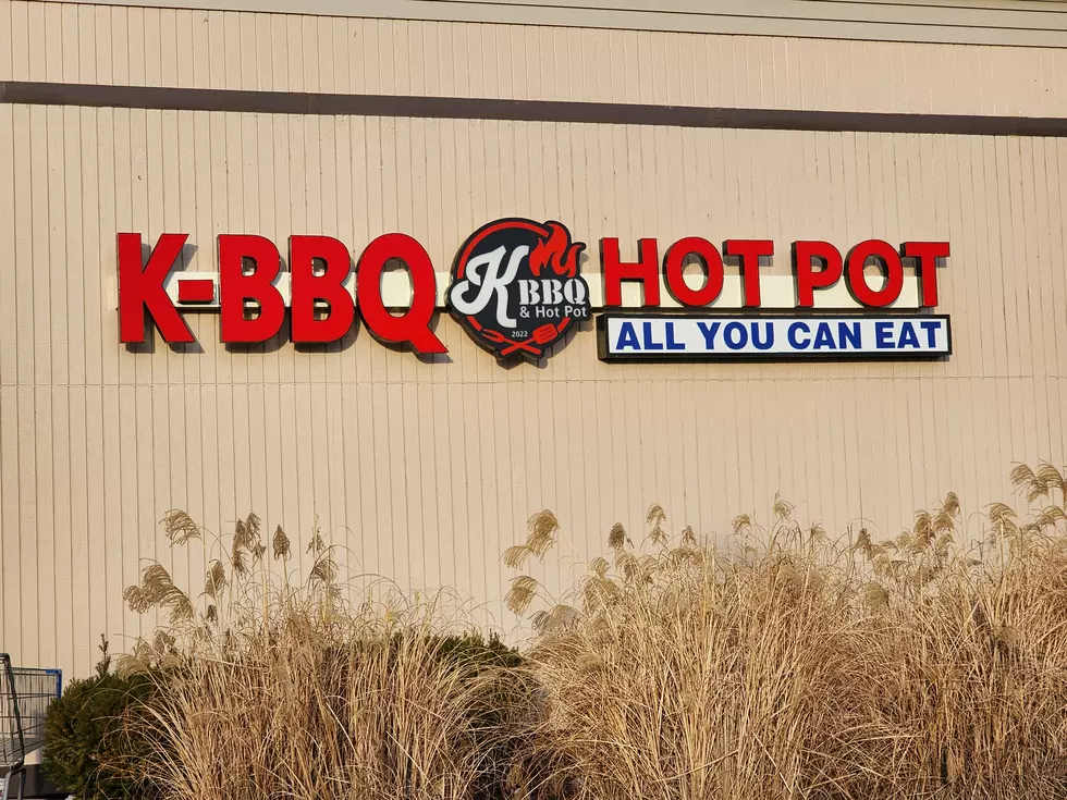 A newly-installed K-BBQ & Hot Pot sign at the Town Square Mall in Vestal. (Photo: Bob Joseph/WNBF News)