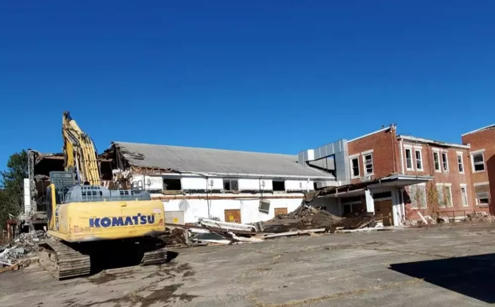 Demolition of the old IBM Country Club buildings began on November 8, 2022. (Photo: Bob Joseph/WNBF News)