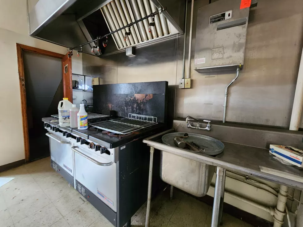 The kitchen inside the now-closed Vestal fire station on April 16, 2026. (Photo: Bob Joseph/WNBF News)