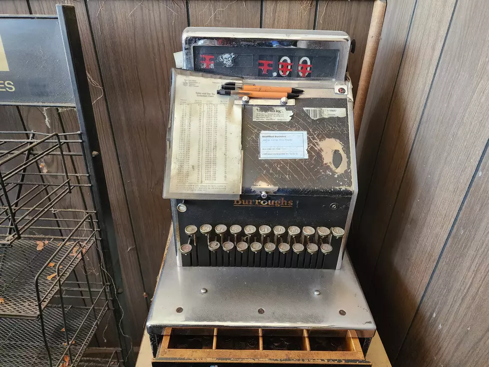 The traditional Burroughs cash register used for decades by the Leather Corner Shoe Repair Shop in Binghamton. (Photo: Bob Joseph/WNBF News)