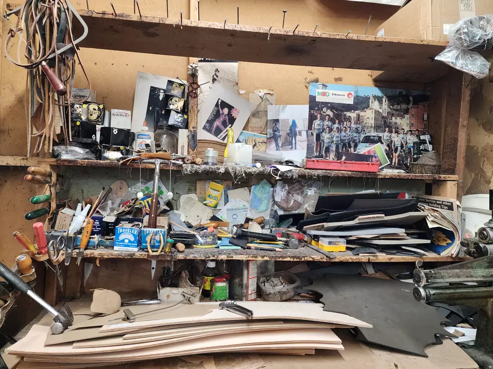 A section of the workshop at Leather Corner Shoe Repair in the Binghamton Plaza on May 12, 2026. (Photo: Bob Joseph/WNBF News)