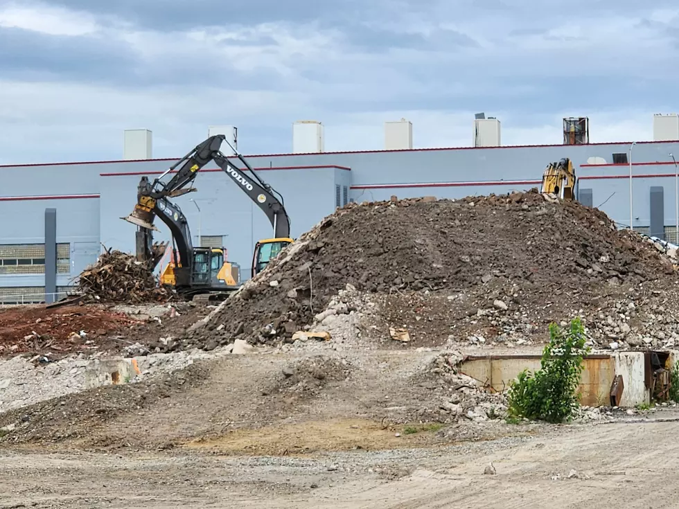 Excavators at Huron Campus near McKinley Avenue in Endicott on June 10, 2026. (Photo: Bob Joseph/WNBF News)