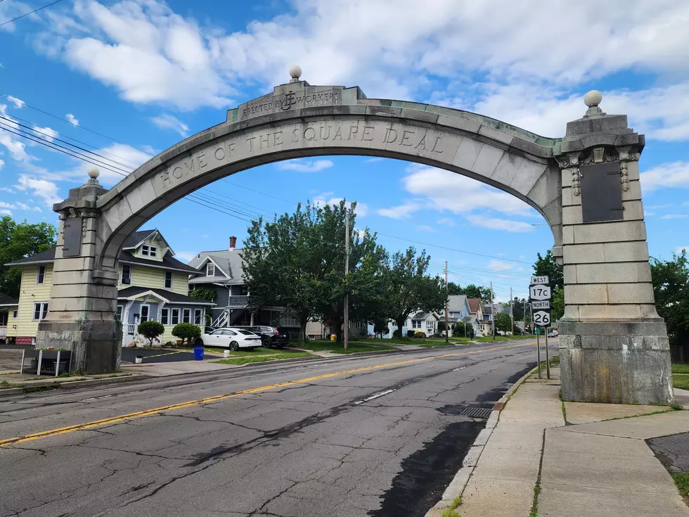 This is Endicott's arch on East Main Street between Vestal and Harrison avenues on June 18, 2026. (Photo: Bob Joseph/WNBF News)