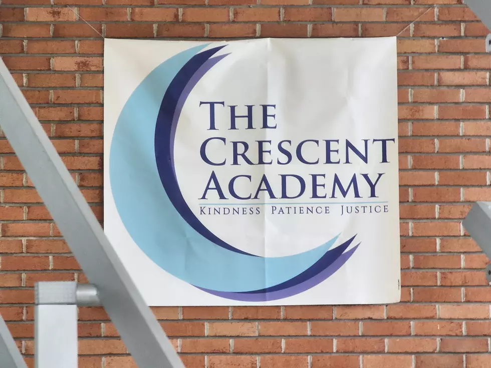 A sign inside the school building on Broad Street in Endicott. (Photo: Bob Joseph/WNBF News)