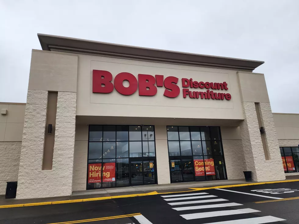 The "Bob's Discount Furniture" sign in the Parkway Plaza was installed on July 6, 2026. (Photo: Bob Joseph/WNBF News)