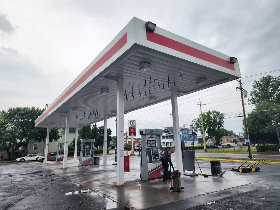 A Mirabito employee worked to clean up powder that had been discharged from a fire suppression system at the company's Broad Avenue store on July 28, 2026. (Photo: Bob Joseph/WNBF News)