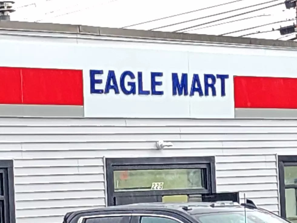 A recently-installed sign at the future Eagle Mart at 229 Main Street on Binghamton's West Side. (Photo: Bob Joseph/WNBF News)