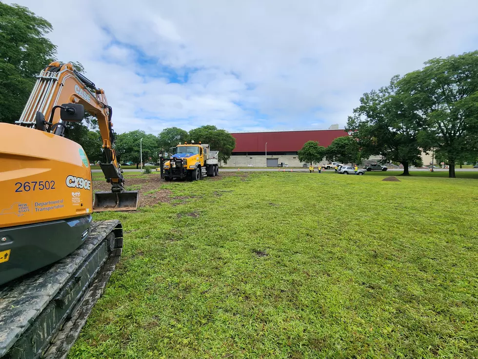 DOT equipment near a Route 363 exit ramp on July 30, 2026. (Photo: Bob Joseph/WNBF News)