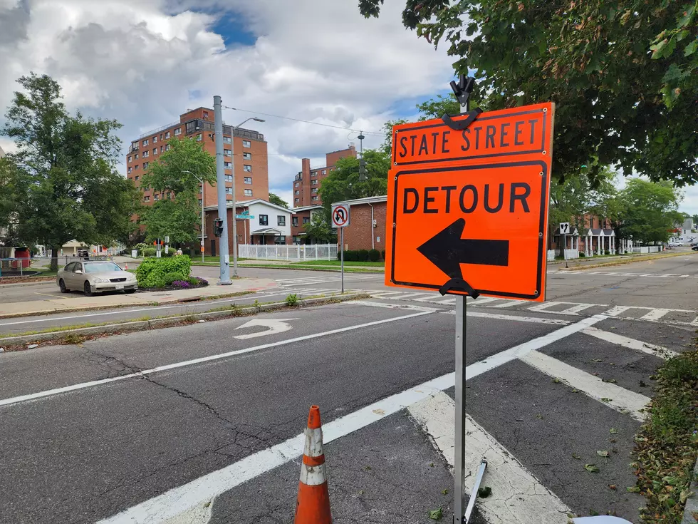State Street traffic was being directed onto Isbell Street on August 19, 2026. (Photo: Bob Joseph/WNBF News)