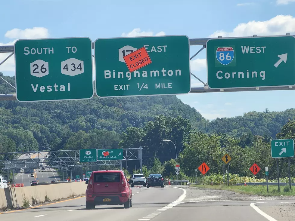 The Route 17 eastbound ramp was closed to southbound traffic on Route 26 on September 7, 2026. (Photo: Bob Joseph/WNBF News)