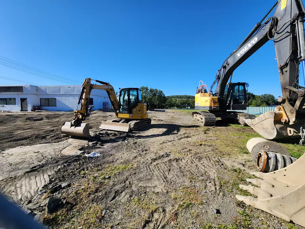 Excavation equipment remained at the former Speedway store in Endicott on September 11, 2026. (Photo: Bob Joseph/WNBF News)