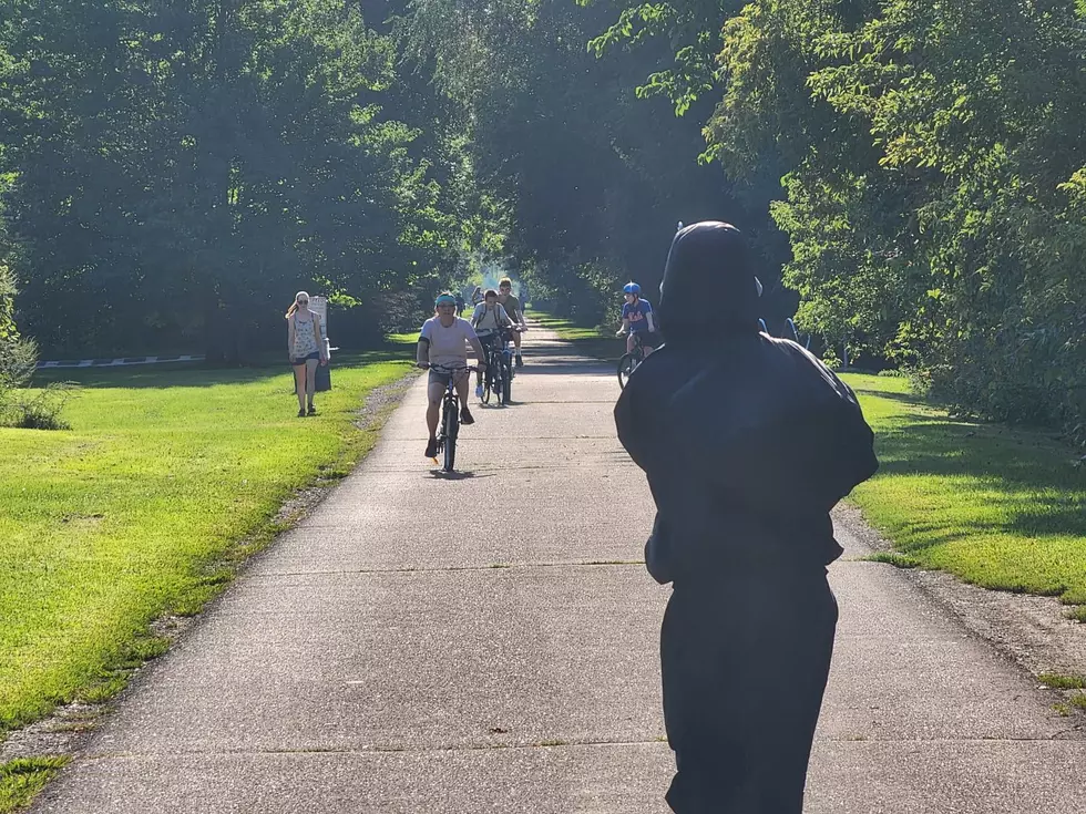 The Vestal Rail Trail was busy on September 13, 2026, the day after a man's body was found near the pedestrian and biking pathway. (Photo: Bob Joseph/WNBF News)