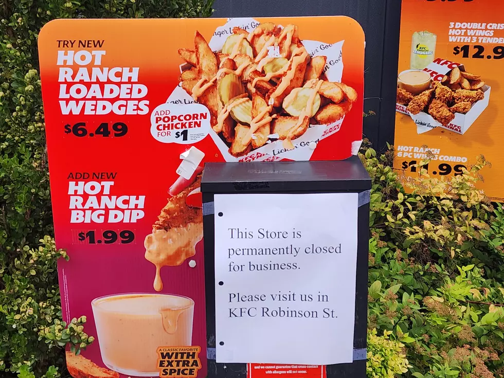 A sign at the drive-thru at the KFC on Main Street in Binghamton on September 21, 2026. (Photo: Bob Joseph/WNBF News)