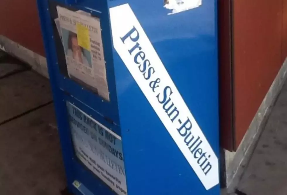 A Press & Sun-Bulletin vending machine in downtown Binghamton in 2012. (Photo: Bob Joseph/WNBF News)