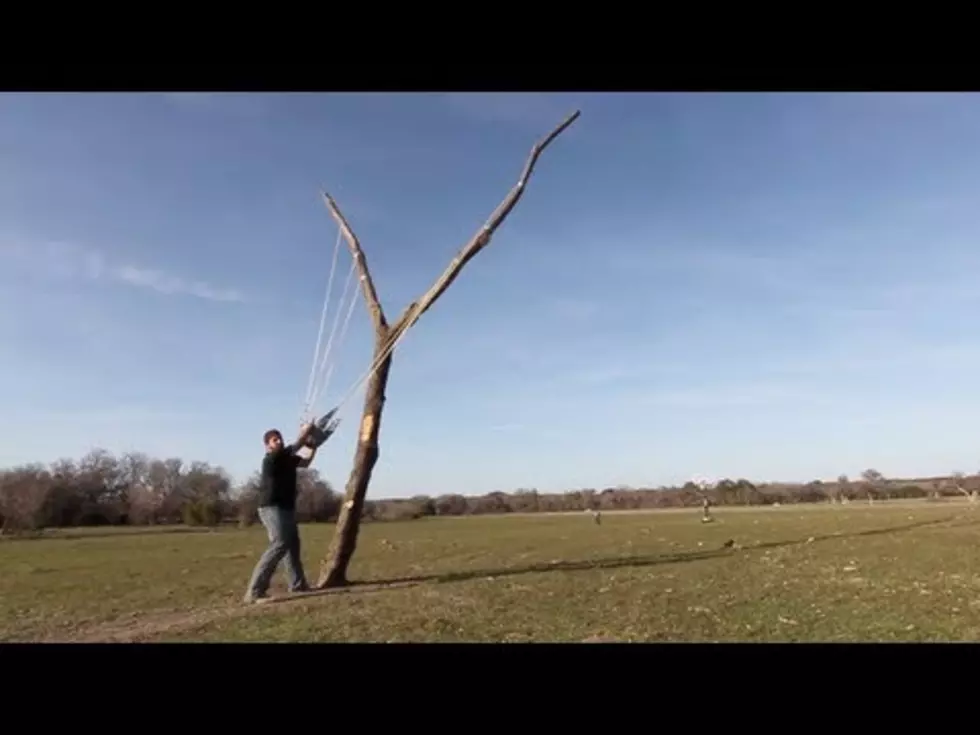 Drew’s Video of the Day: Giant Slingshot Makes Basket [VIDEO]