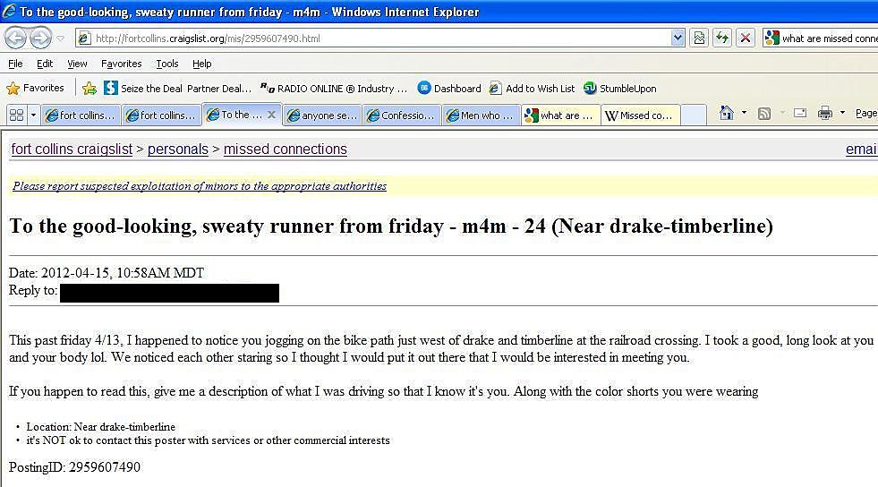 Craigslist Fort Collins - Would You Ever Use The 'Missed Connections&a...