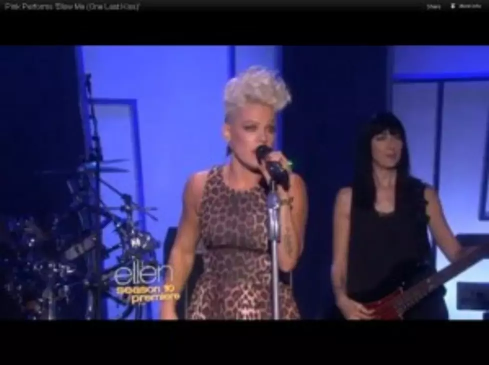 Pink Performs &#8220;Blow Me&#8221; on Ellen [Video]