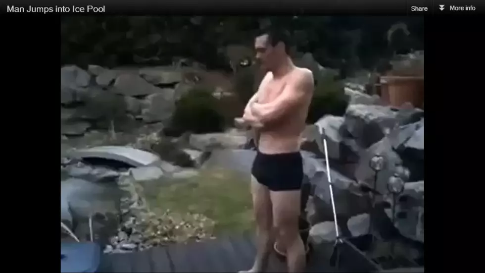 Man Dives Into Frozen Pool, Epic Fail! [Video]