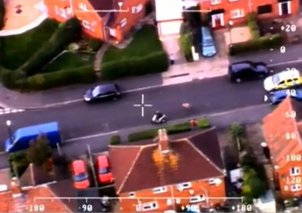 Watch Man On Moped Scooter Try To Outrun 4 Police Cars And A Helicopter [VIDEO]