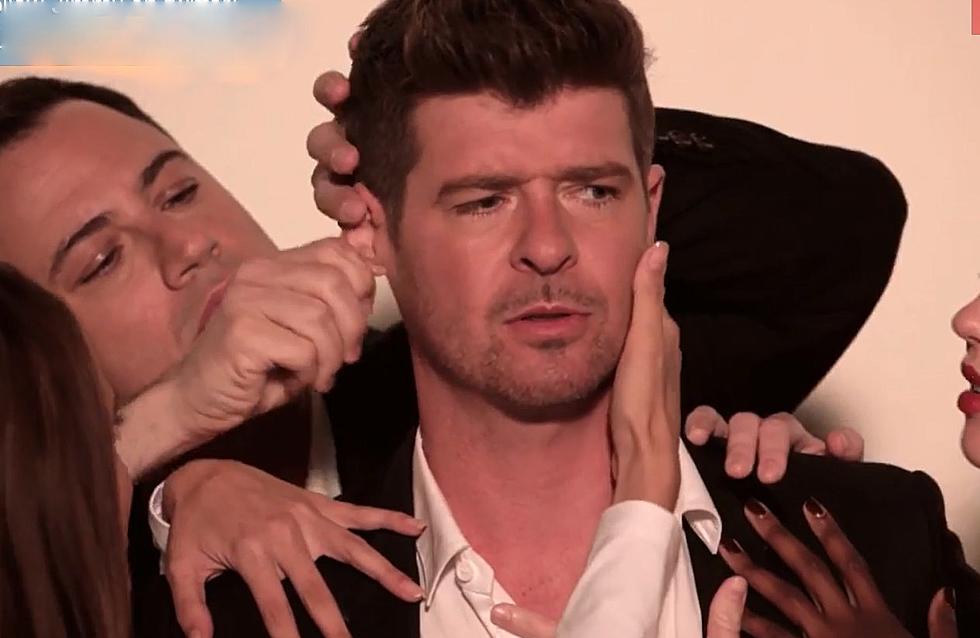 Watch Jimmy Kimmel & Guillermo Doing ‘Blurred Lines’ With Robin Thicke & Pharrell Williams [VIDEO]