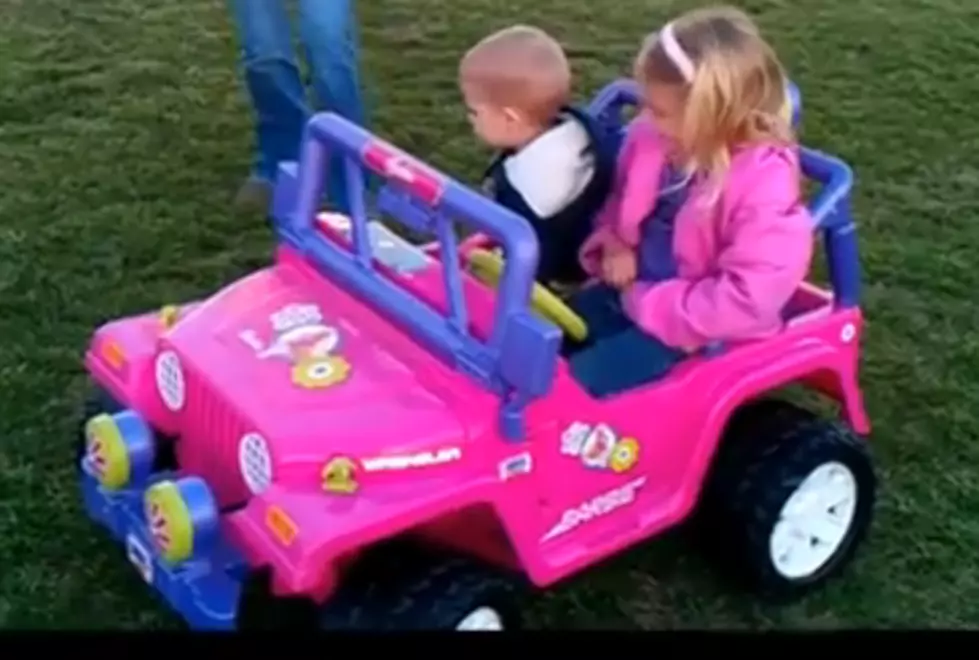 Cop Gives Ticket to Barbie Jeep