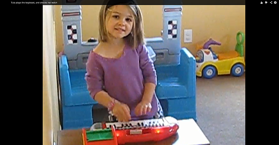 Kama’s Daughter Playing the Keyboard, Cutest Video Ever!! [Video]