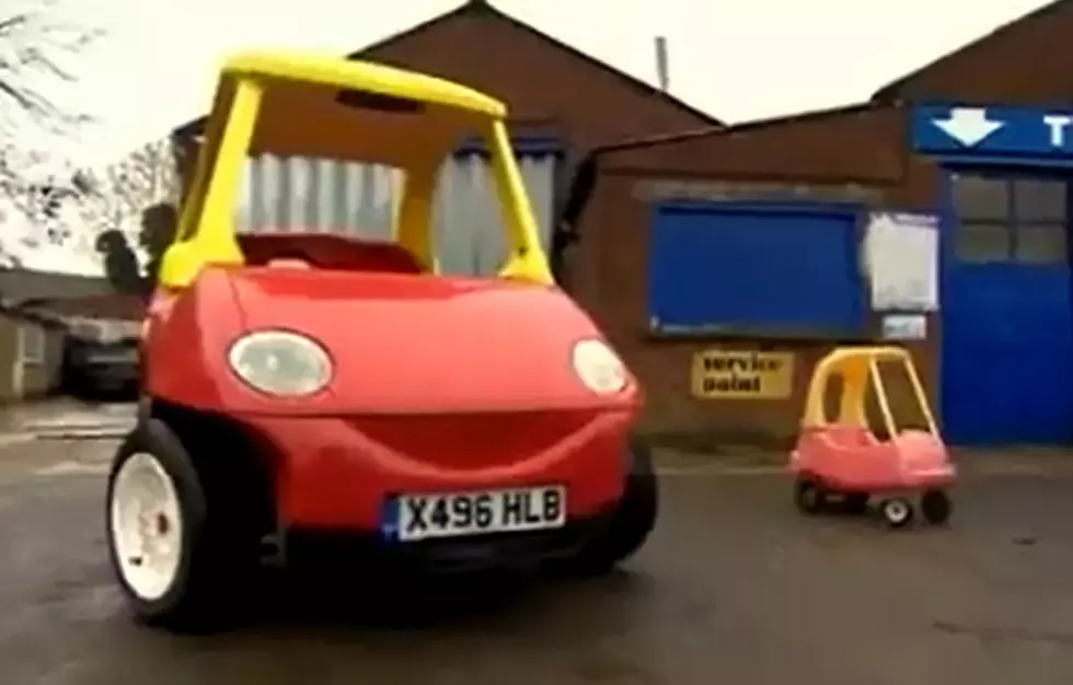 British Man Builds Adult-Sized Little Tikes Car [VIDEO]