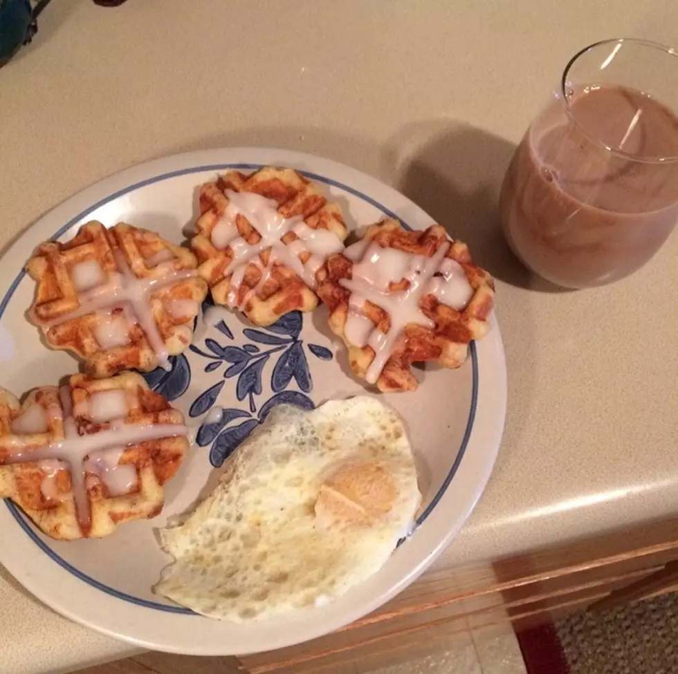 My Pinterest Food Win- Waffle Cinnamon Rolls