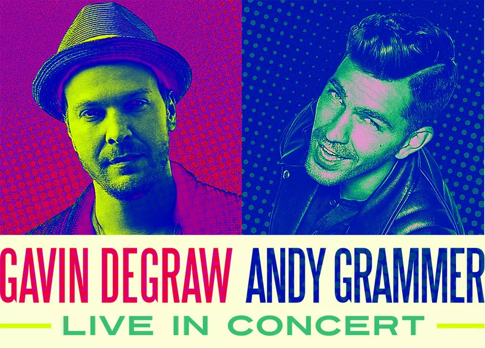 Gavin DeGraw and Andy Grammer Coming to 1STBANK Center