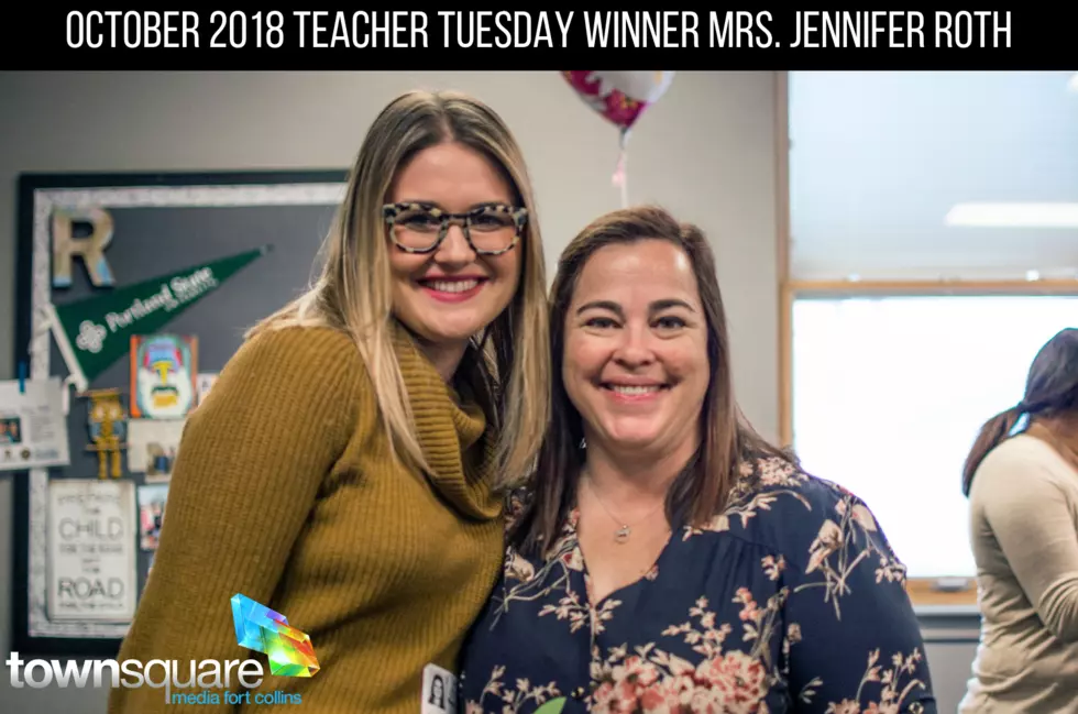Our First Teacher Tuesday Winner of 2018: Congratulations, Mrs. Roth!