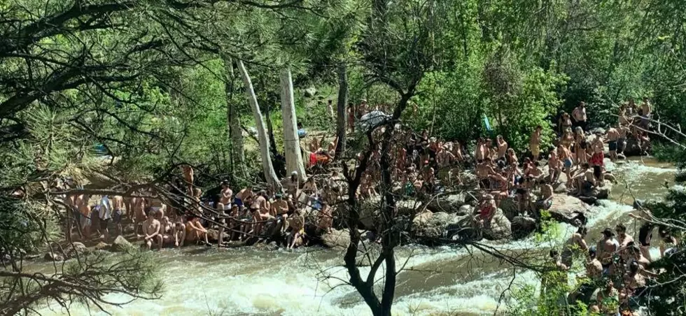 People Were Not Social Distancing at Boulder Creek This Week