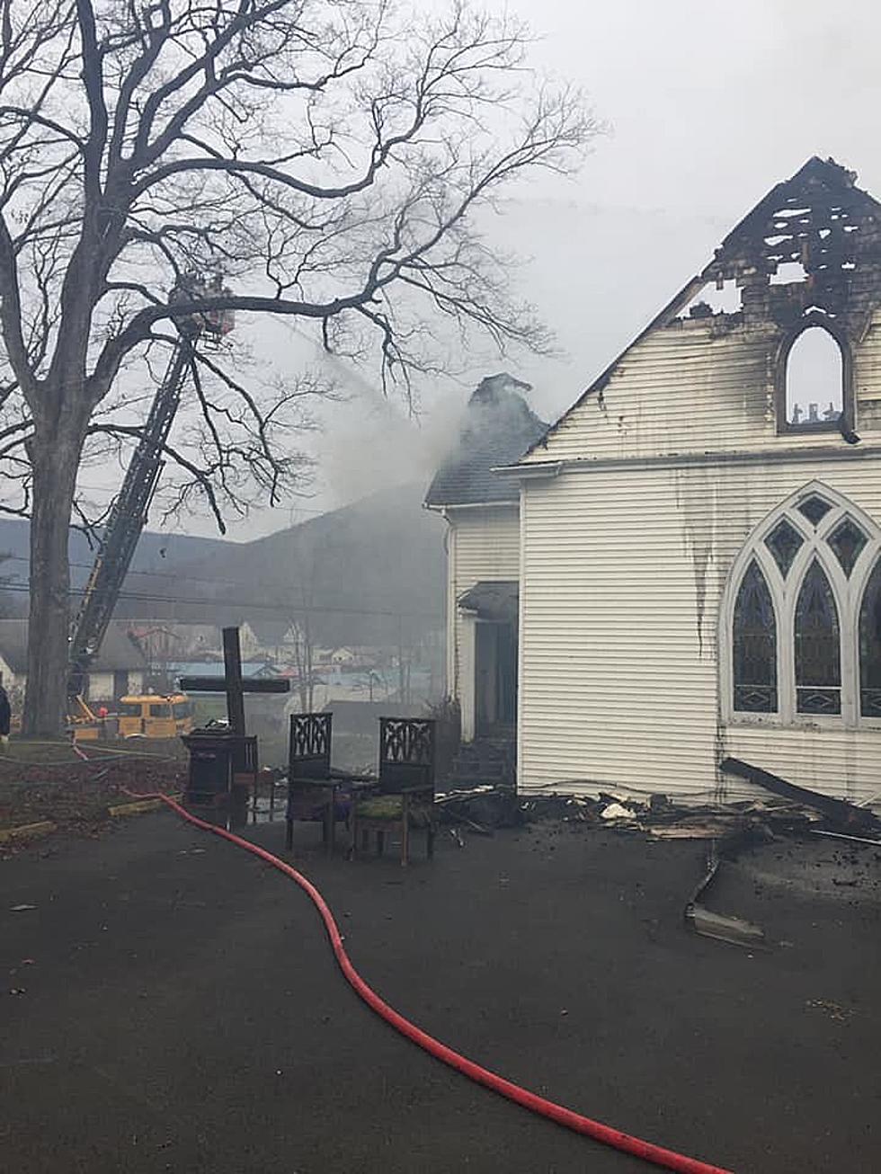 Historic Delaware County Church Burns to the Ground