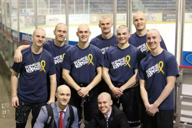Bismarck Bobcats &#8216;Brave the Shave&#8217; for Childhood Cancer Research [PHOTOS]