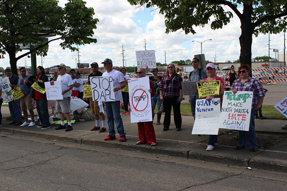 Donald Trump Protesters Gather Outside of the Bismarck Event Center [PHOTOS & VIDEO]