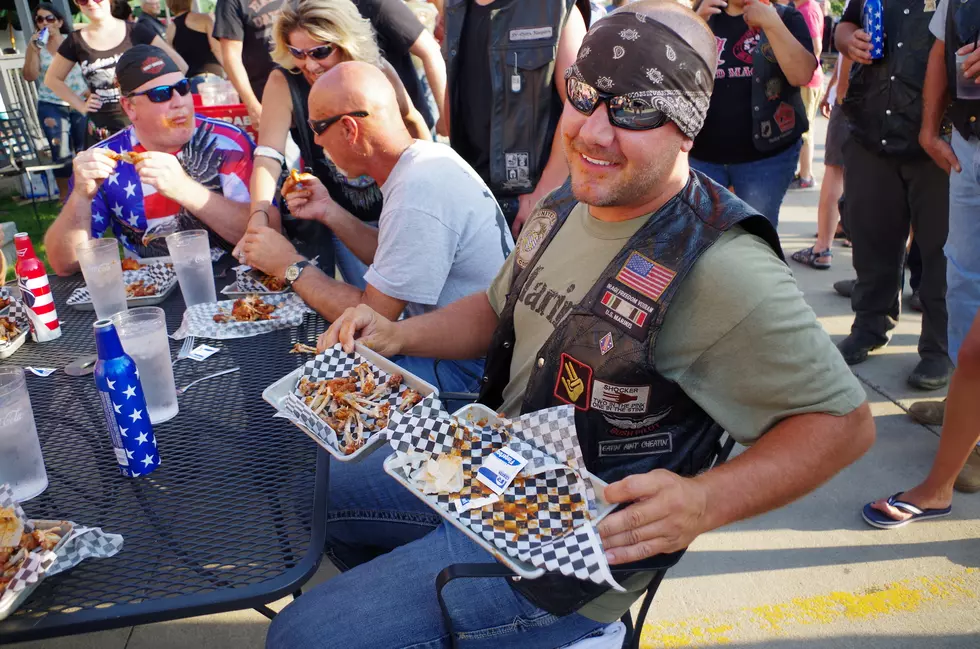 Eating Contest at Bike Night