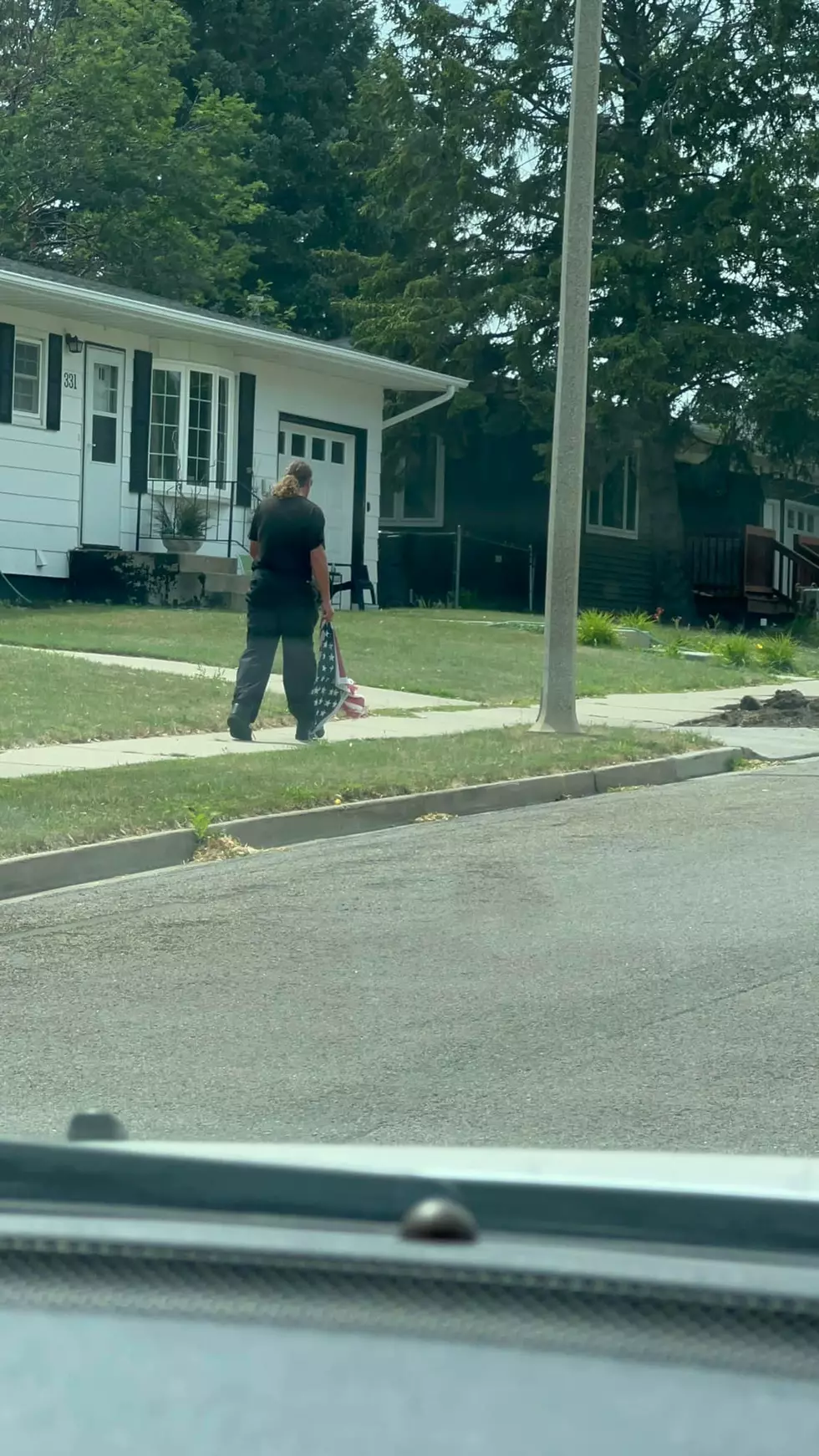 In Bismarck Man Caught On Video Burning U.S. Flag