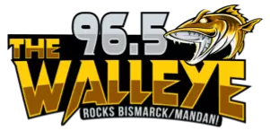 96.5 The Walleye logo