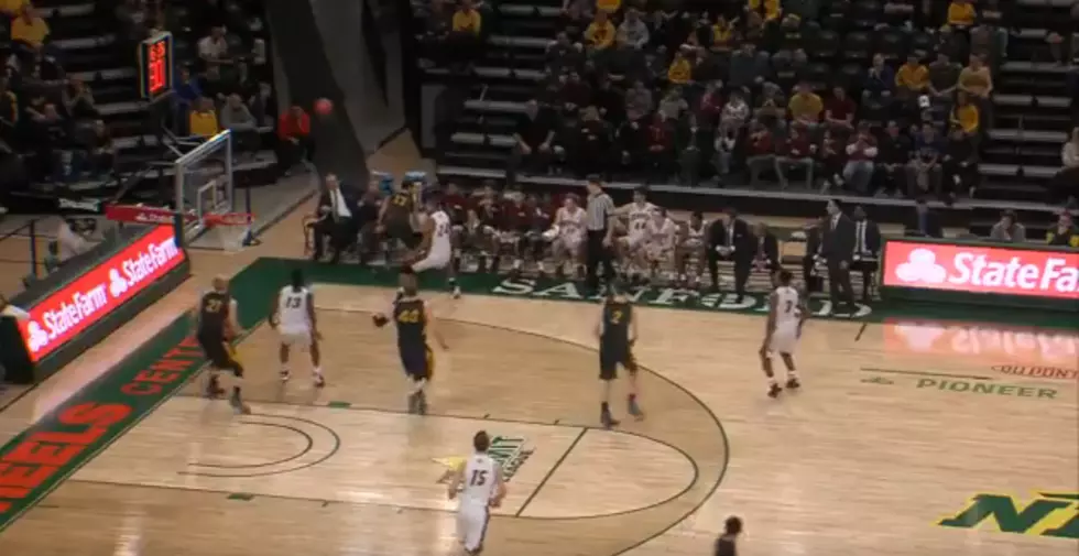 NDSU Basketball Player Scores in Own Hoop in Crazy Fluke Play