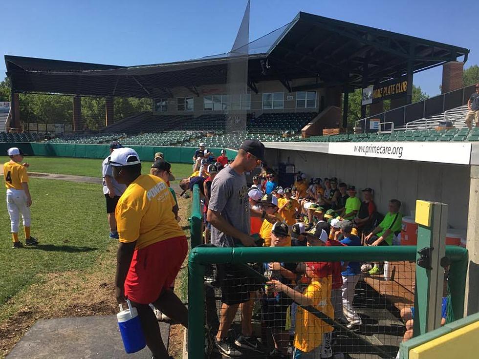 Bismarck Larks Youth Baseball Camp was a Hit with the Kids