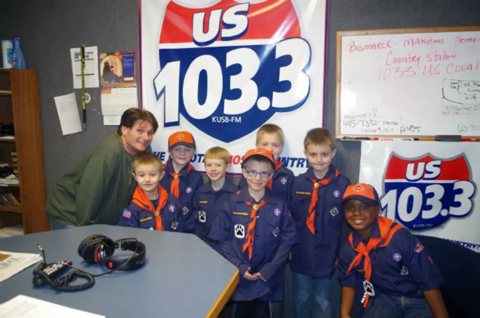 Local Scout Pack Stops by to Visit Lar Dawg and Tour the Studios of 1033 US COUNTRY