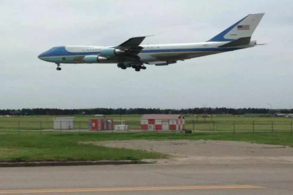 The President is in Bismarck