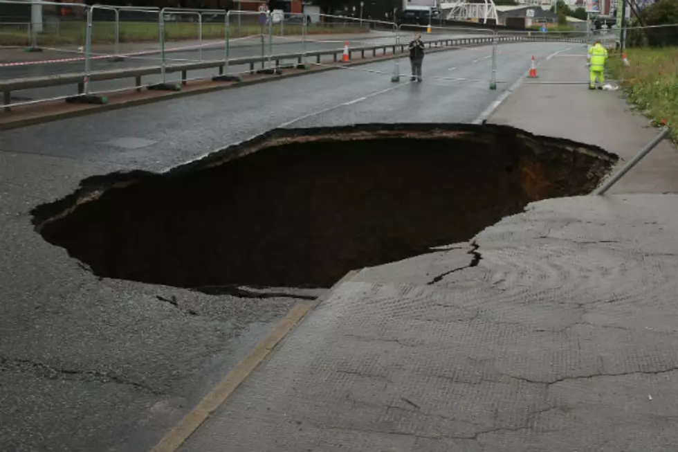 Sinkhole Opens At Fargo Intersection