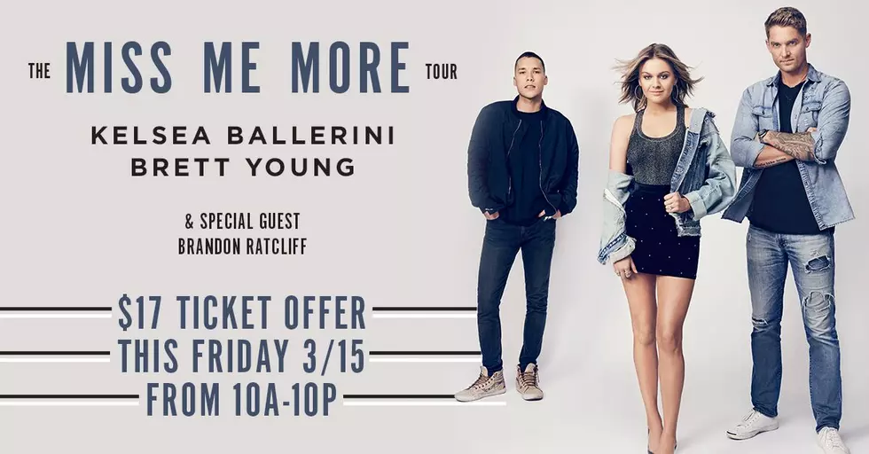Get tickets for Kelsea Ballerini and Brett Young for only $17