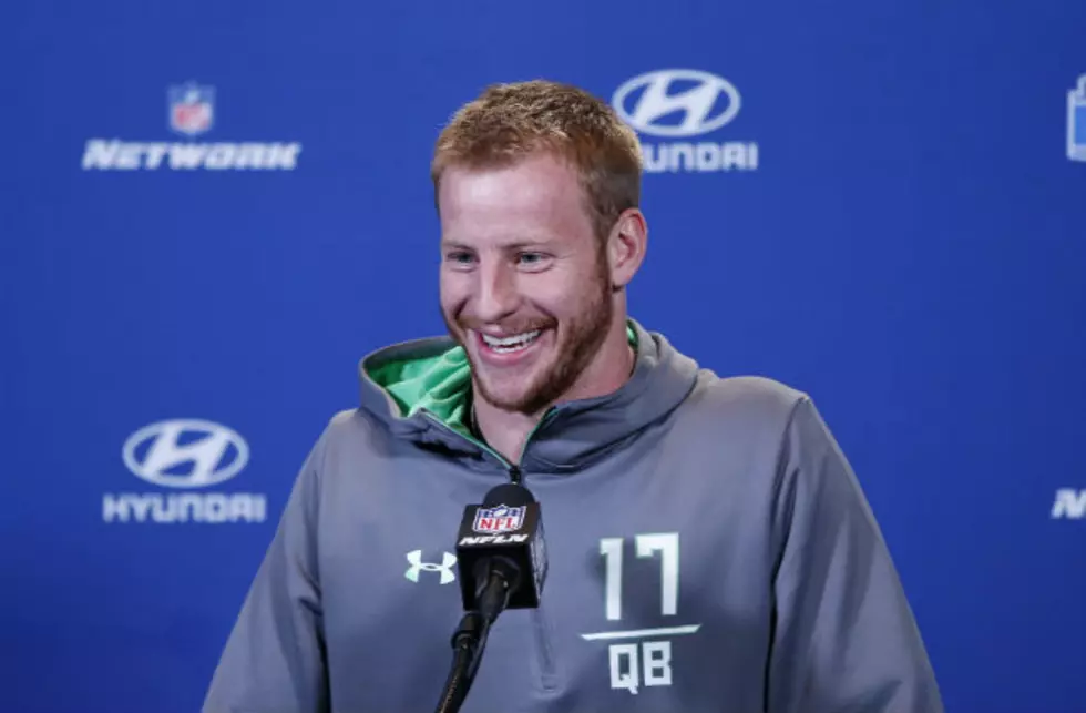 Carson Wentz Has to be Rescued from Bathroom; Yes, This is for Real!